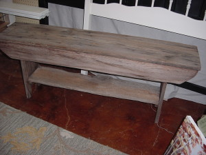 48" HAND BUILT 'RECLAIMED WOOD' BENCH