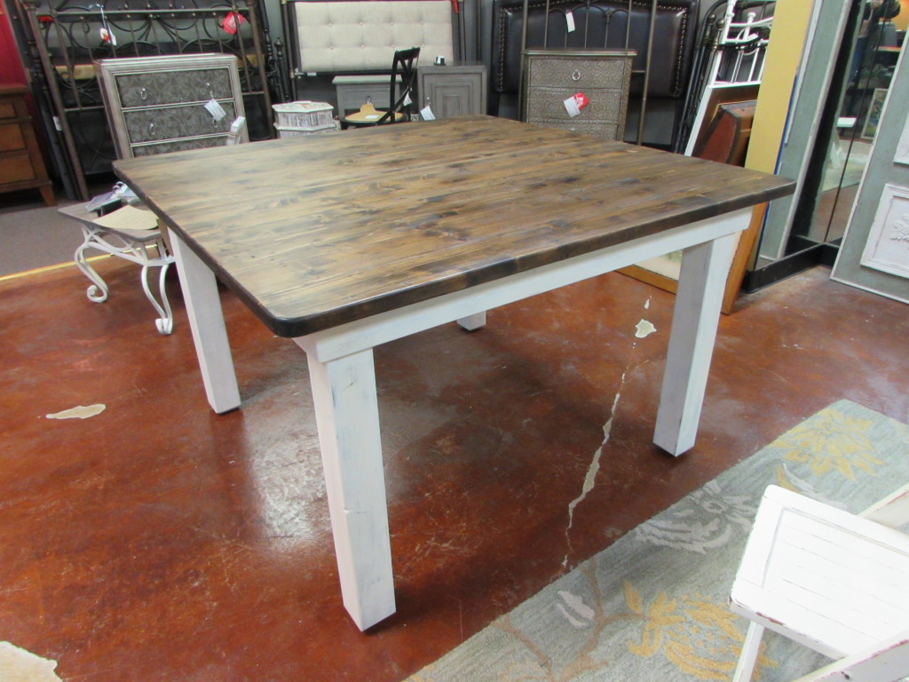 distressed square pedestal kitchen table