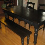 Thick Pine Top FARM TABLE with MATCHING BENCH
