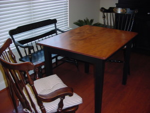 Custom "CHERRY TOP" Small Table built to Customer Specifications