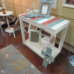 DISTRESSED BEAD BOARD TOP CONSOLE / ENTRY TABLE