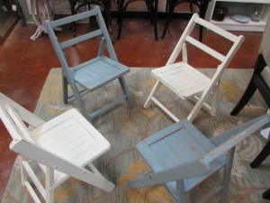 FOLDING, ALL WOOD, CHILDREN'S CHAIRS