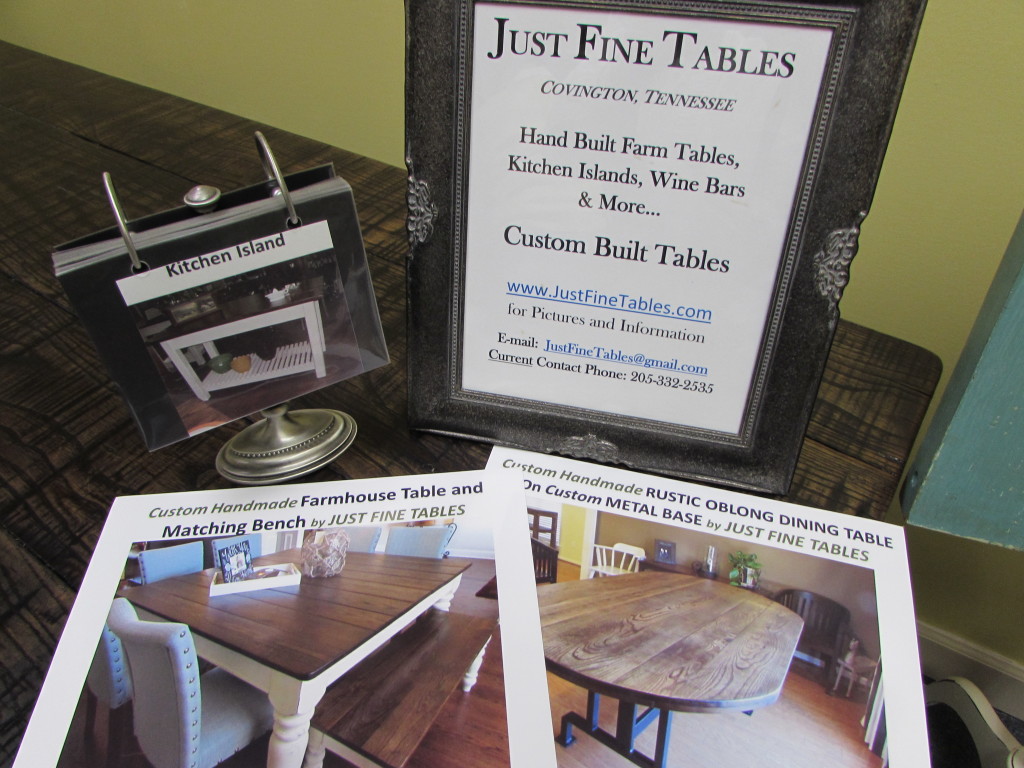 JUST FINE TABLES CONTACT INFORMATION