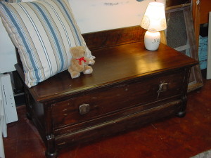 UNIQUE Restored ANTIQUE OAK BENCH