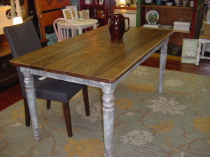 RUSTIC FARM TABLE (34" X 66")- SEATS SIX