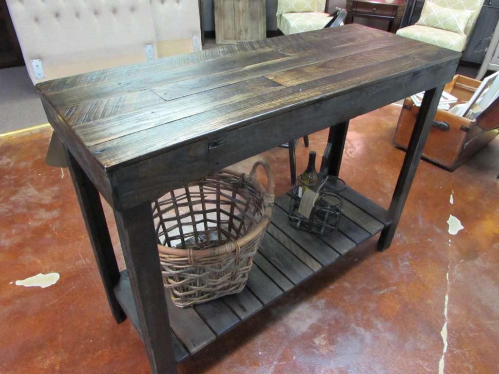 RECLAIMED OAK HANDMADE ISLAND-CONSOLE (18.5" X 48")