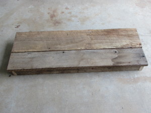 BARN WOOD TOP for WINE BAR - BUFFET TABLE (15.5" X 42")