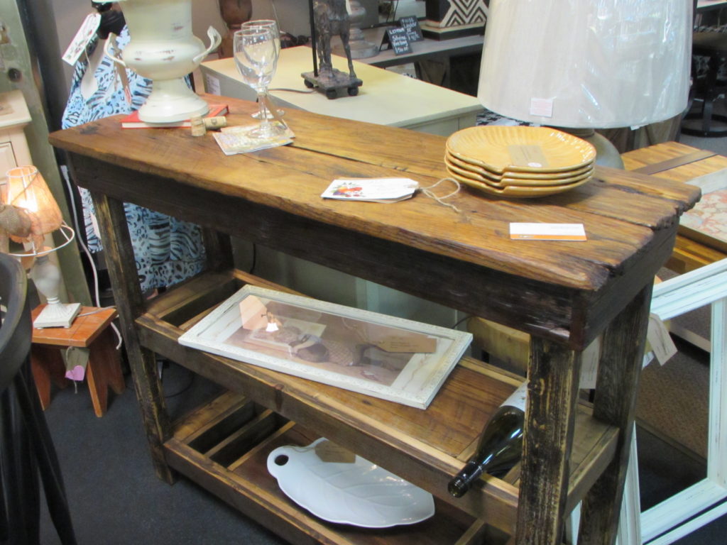 RUSTIC 'BARNWOOD' WINE BAR BUFFET TABLE