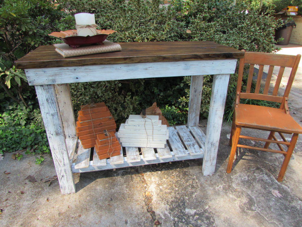 RECLAIMED WOOD BUFFET BAR TABLE ISLAND